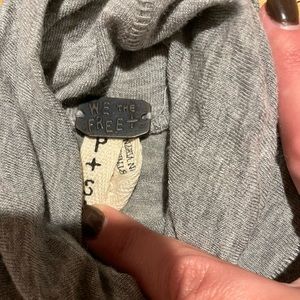 Free People grey tunic shirt